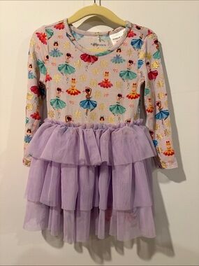 Posh Peanut Girls Nutcracker Ballerina Tutu Dress in Lavender SZ 2T